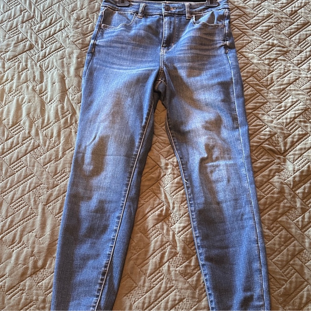 American Eagle Next Level Stretch Skinny Jeans Womens 6 Medium Wash - Picture 1 of 3